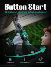 Load image into Gallery viewer, KIMO 20V Cordless Drill Set - 2 Batteries, 350 In-lb Torque, 18 Accessories