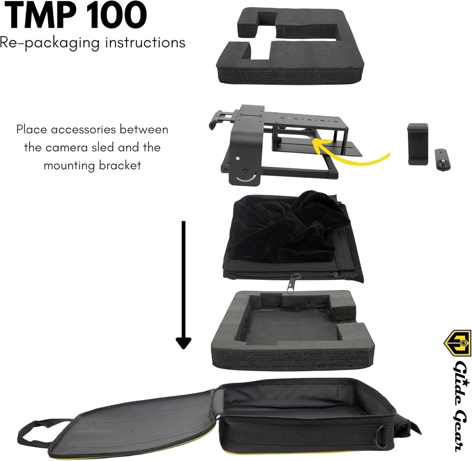 Adjustable iPad/Tablet Teleprompter with 70/30 Glass & Carry Case - No Assembly