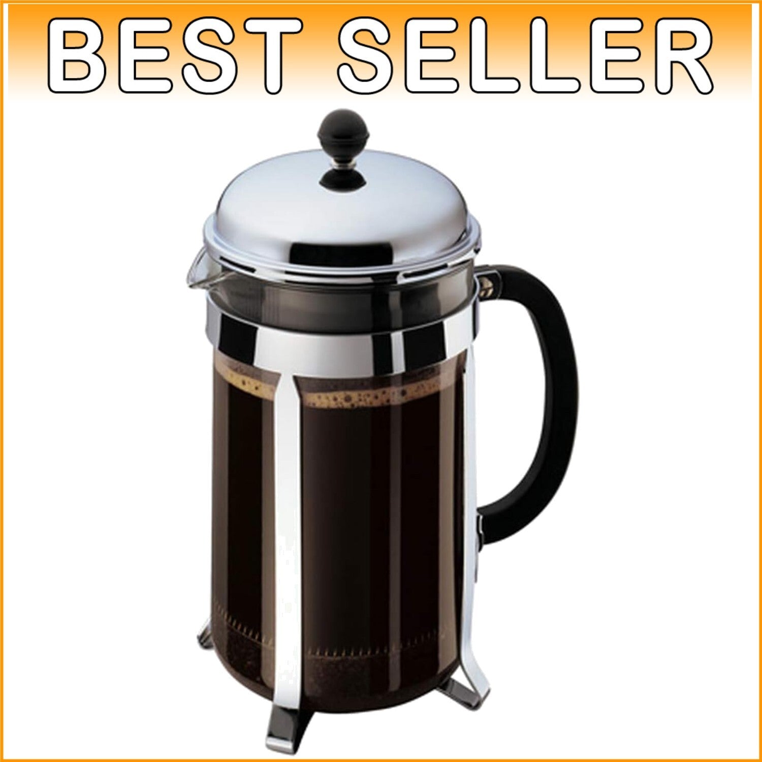 Classic 51oz French Press Coffee Maker - Made in Portugal, Easy Brew Experience