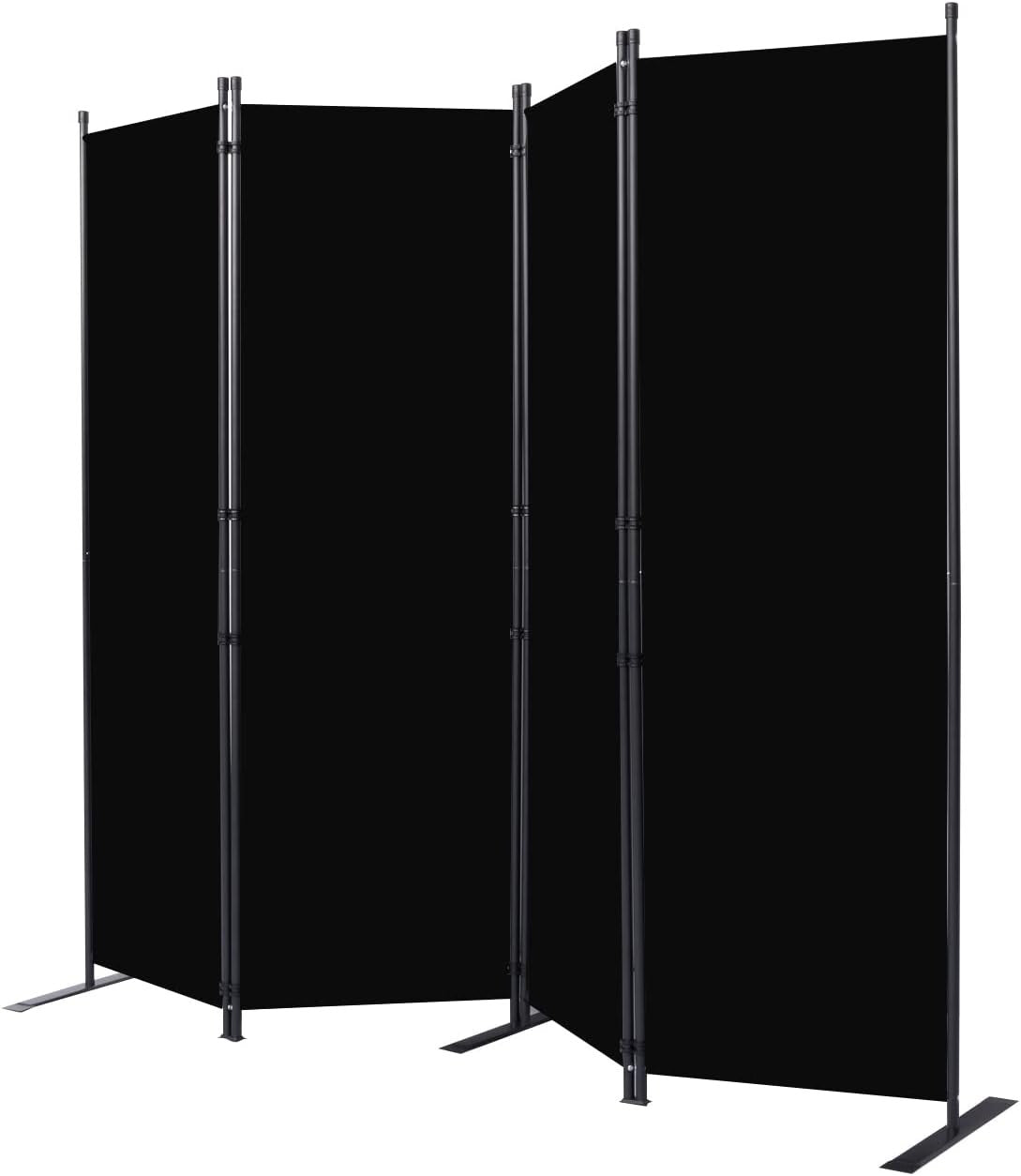 Adjustable 88-Inch Portable Room Divider with 4 Panels for Added Privacy