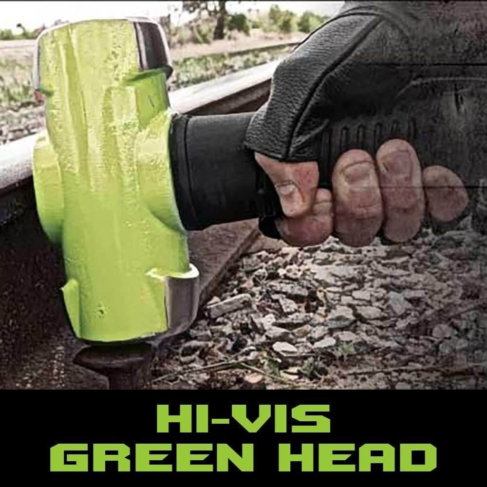 B.A.S.H 12" Soft Face Sledge Hammer - Durable 4 lb Head with Ergonomic Grip