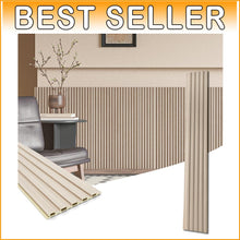 Load image into Gallery viewer, Lightweight Oak-Finish WPC Wainscoting Panels - 16-Count for Easy DIY Decor