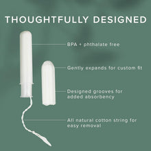 Load image into Gallery viewer, 100% Natural Cotton Regular Tampons with Leak-Proof Protection - 384 Count