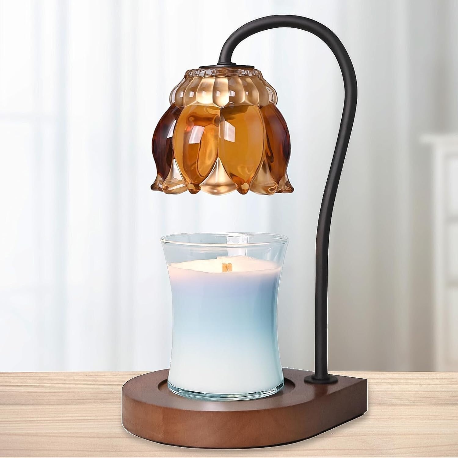 Elegant Candle Lamp with Adjustable Brightness and Timer - Home Decor Essential