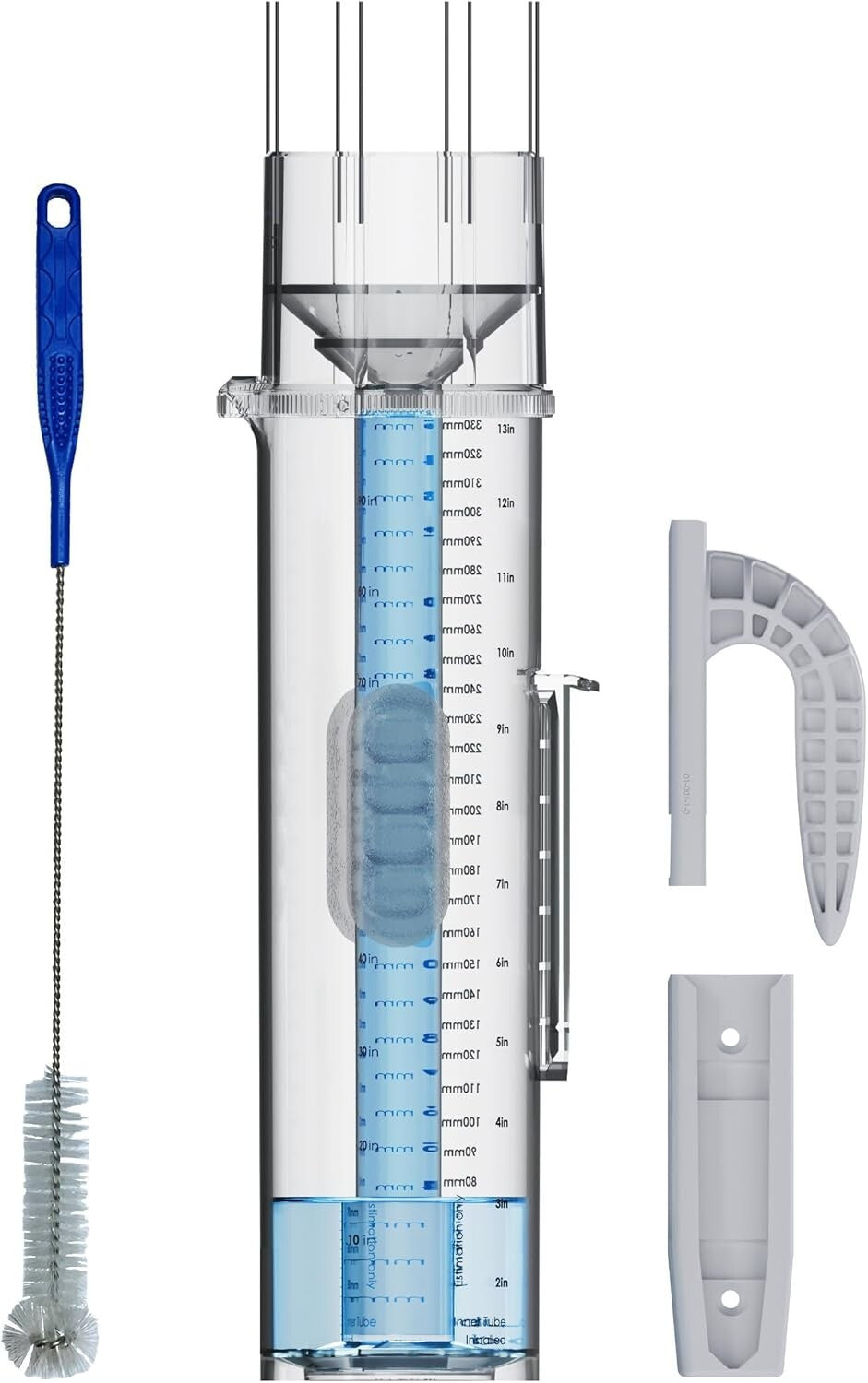 Easy-to-Install Tropo Rain & Snow Gauge - UV Resistant with Large Capacity