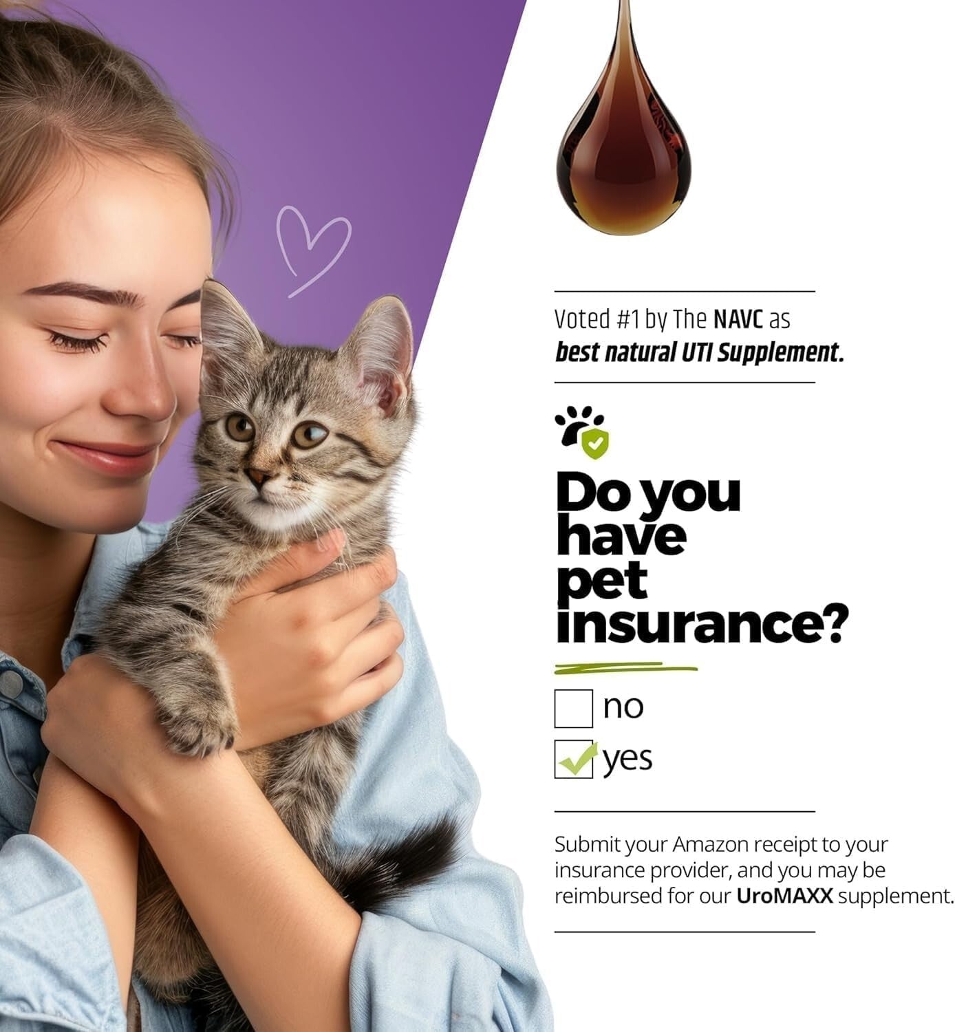 Powerful Bladder & Kidney Support for Dogs and Cats - 2 Bottles, 6 oz Each