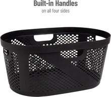 Load image into Gallery viewer, Lightweight Plastic Laundry Hampers Set of 2 - 40L Capacity for Easy Storage