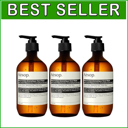 Resurrection Aromatique Hand Wash Pack of 3 - Gentle Cleanser for All Skin Types