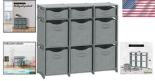 Load image into Gallery viewer, Functional Light Grey 9 Cube Organizer with Easy Assembly - Perfect for Any Room