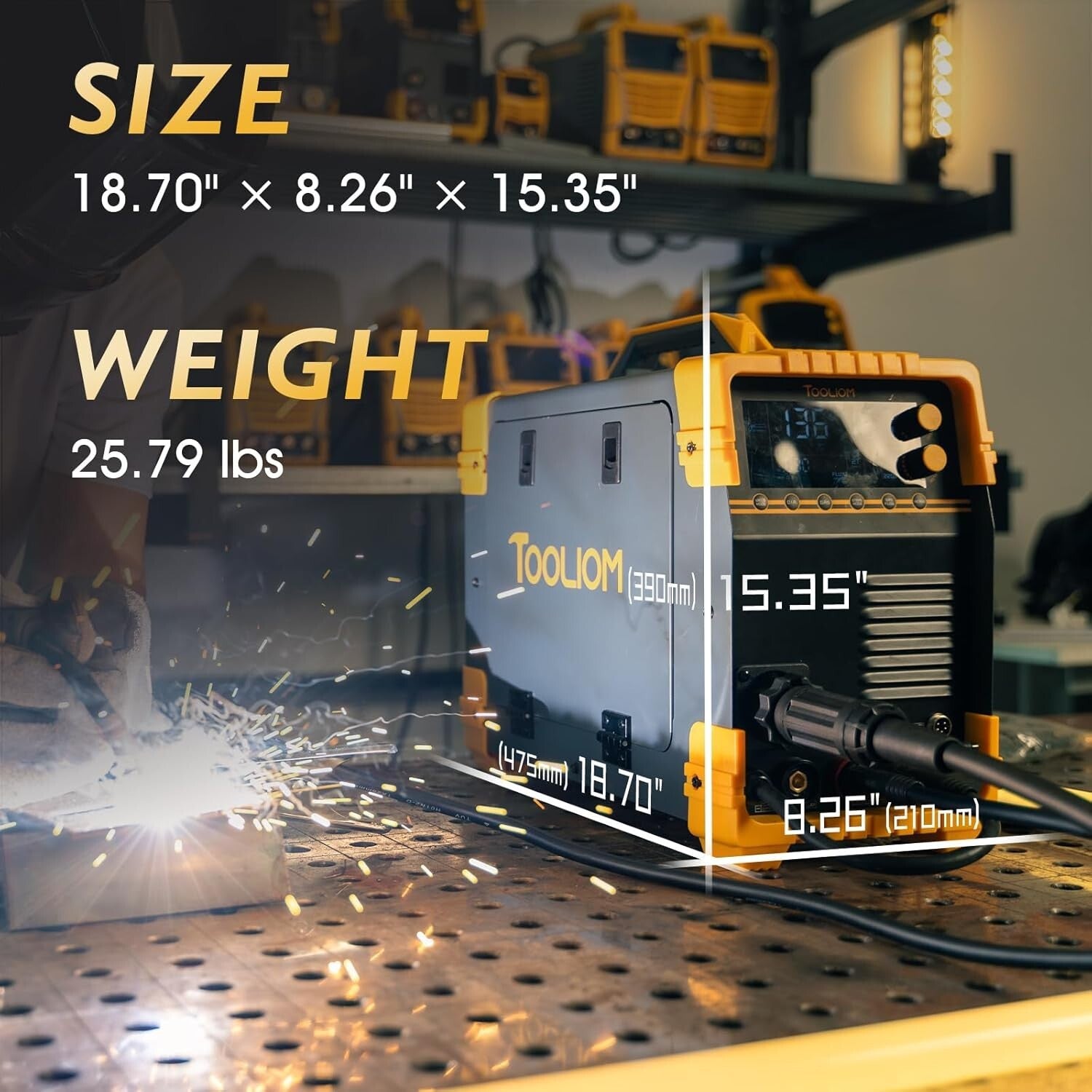 Versatile 5 in 1 Welding Machine with Spool Gun - Ideal for Aluminum Work