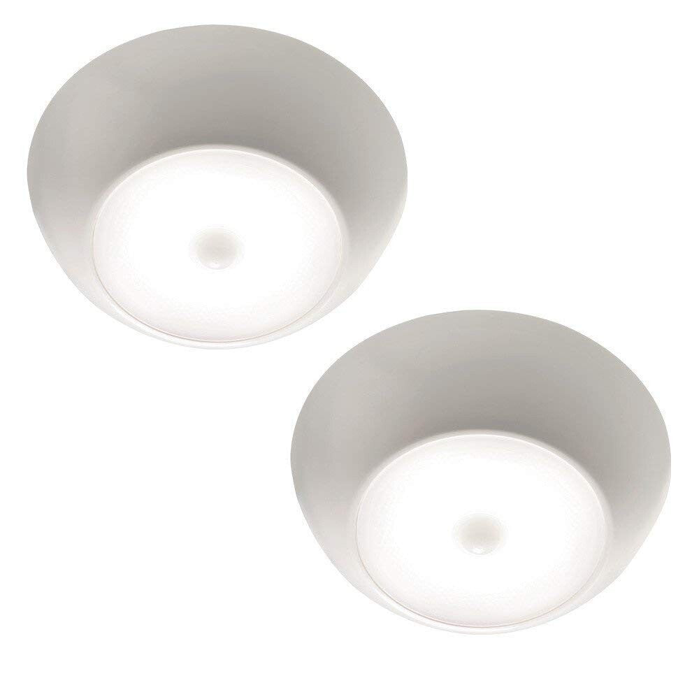 Beams MB990 300 Lumen LED Motion Sensor Ceiling Light, 2-Pack, Battery Operated