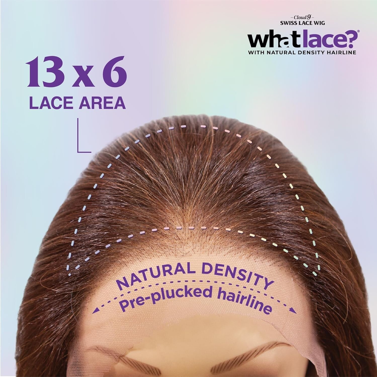 What Lace 13X6 Glueless Synthetic Wig with Pre-Plucked Hairline in Off Black 1B
