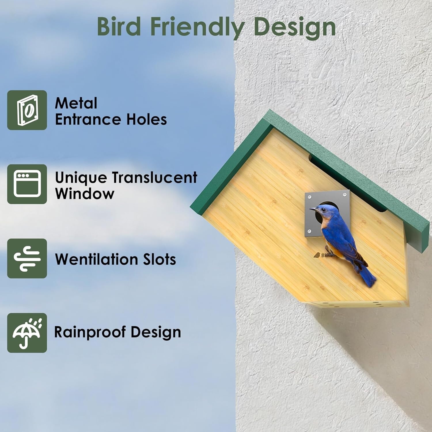 Educational Solar Birdhouse with Auto-Recording Camera for Kids & Nature Lovers