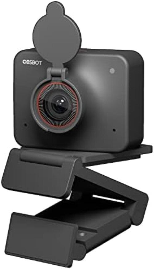 Smart 4K Webcam with Autofocus, Bokeh Effect & Built-in Mic for Professionals