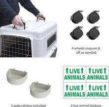 Load image into Gallery viewer, Spacious 39.5 Inch XXL Plastic Dog Crate with Easy Assembly &amp; Transport