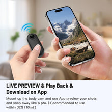 Load image into Gallery viewer, Thumb-Sized 128GB Action Body Camera with Hands-Free Recording Capabilities