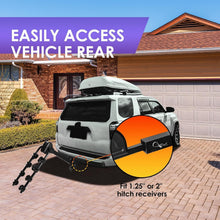 Load image into Gallery viewer, 4-Bike Tilting Hitch Carrier with Convenient Pedal - For All Your Adventures