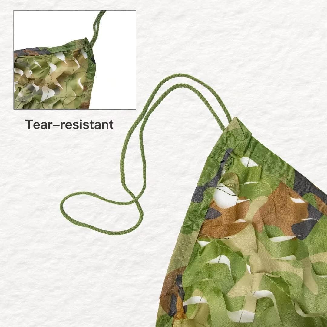 Custom Woodland Camo Netting 16.5x20ft - Lightweight for Hunting & Camping