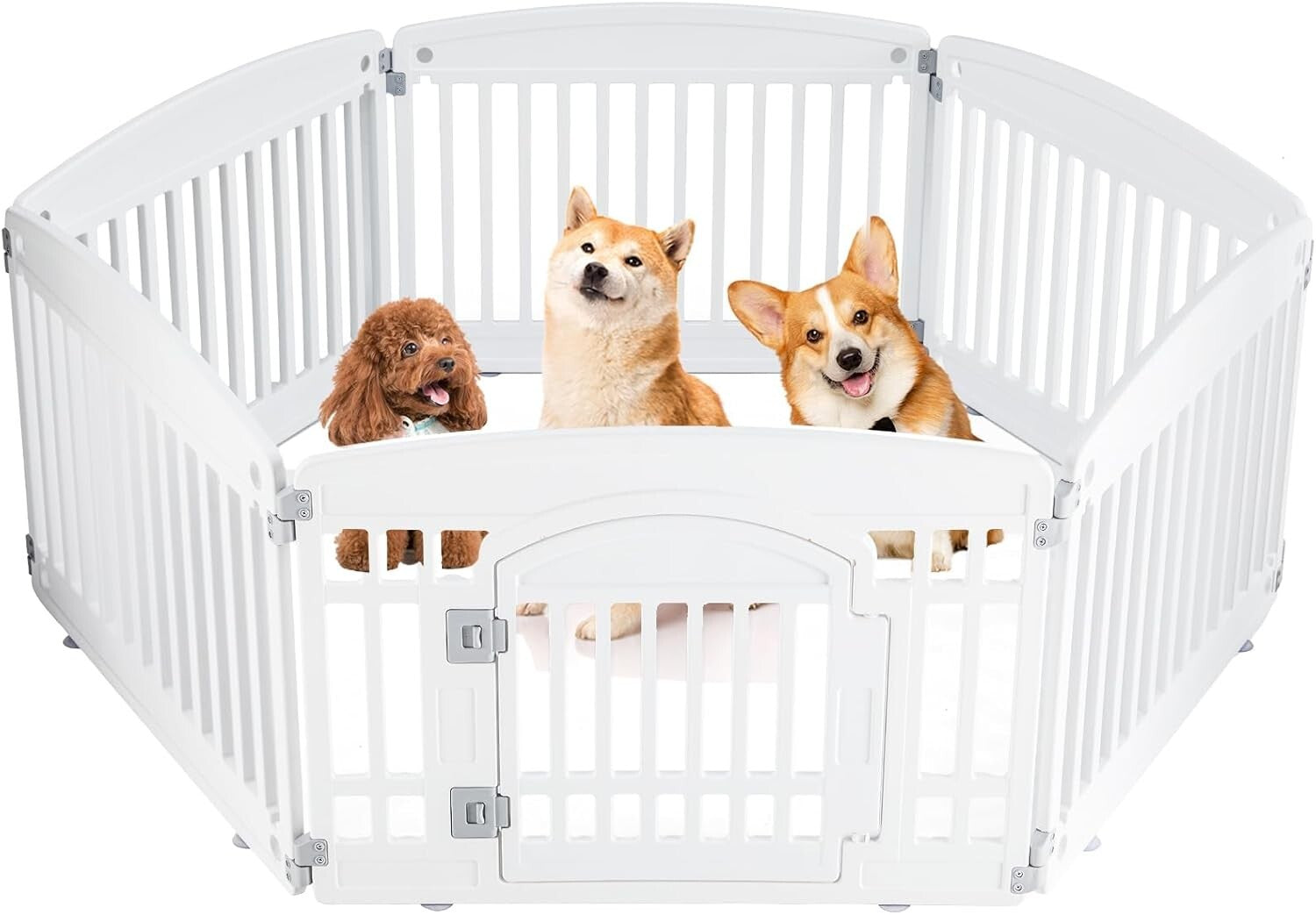 Durable 24" Dog Playpen - Safe & Easy to Clean for Small to Medium Dogs