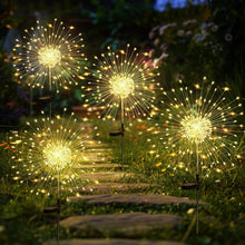Load image into Gallery viewer, 120 LED Solar Garden Lights 4-Pack - Waterproof Decorative Outdoor Lighting