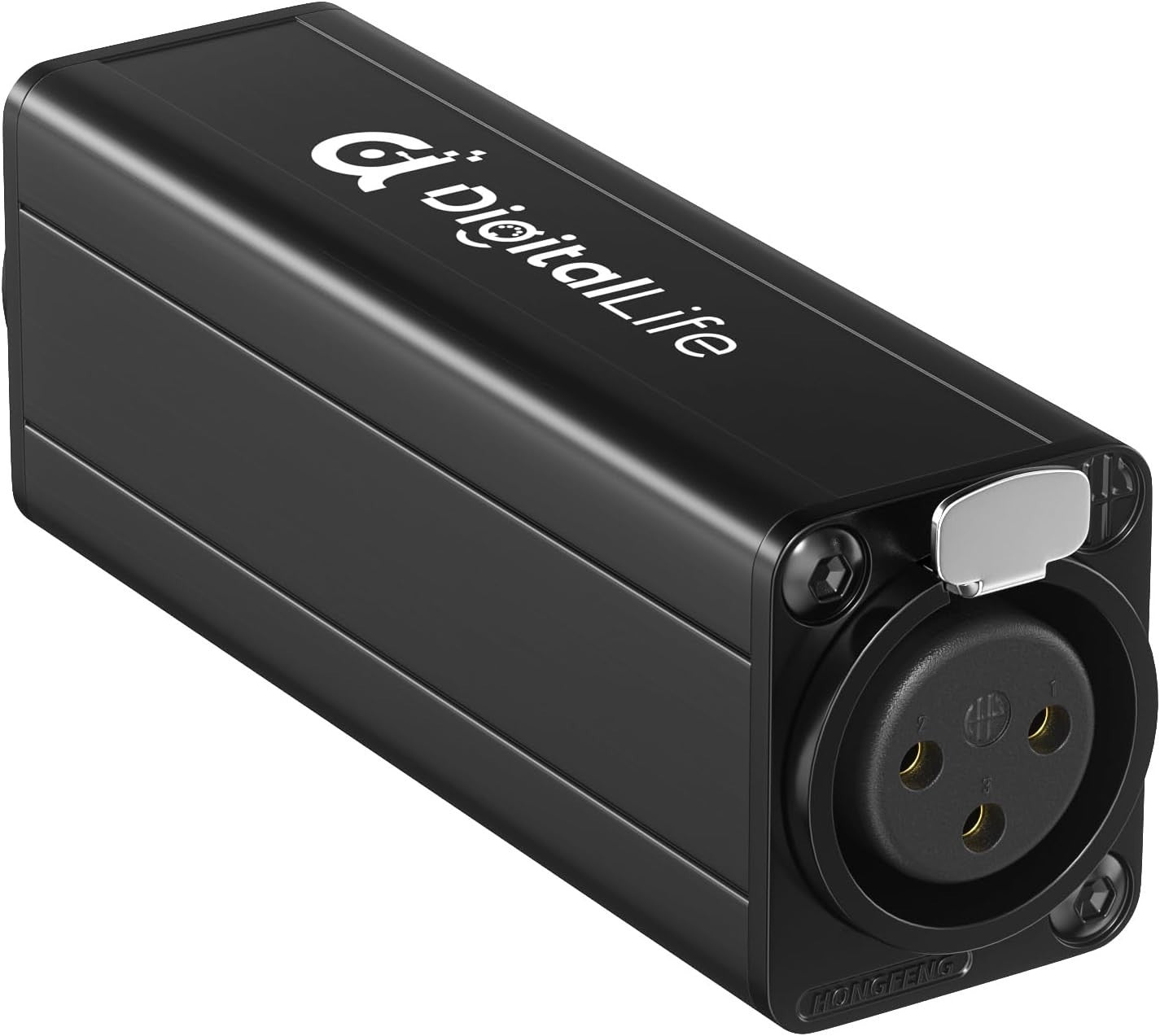 XLR Ground Loop Isolator for Clear Audio - Female-to-Male Connection, No Power