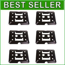 Load image into Gallery viewer, Heavy-Duty E-Track Tie-Downs: 6-Pack Mini Plates for Secure Cargo Transport