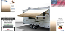 Load image into Gallery viewer, Universal Fit Tan Vinyl Awning: 17ft Replacement Fabric for RVs, Flame Retardant