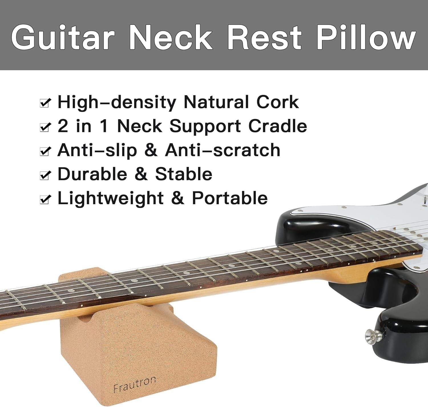 Professional Guitar Luthier Fret Repair Tool Kit with Neck Rest & Leveling Beam