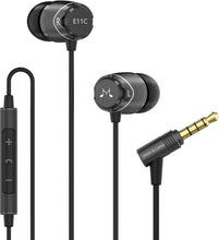 Load image into Gallery viewer, HiFi Stereo Wired Earbuds with Microphone - Elegant Black Noise Isolating Sound
