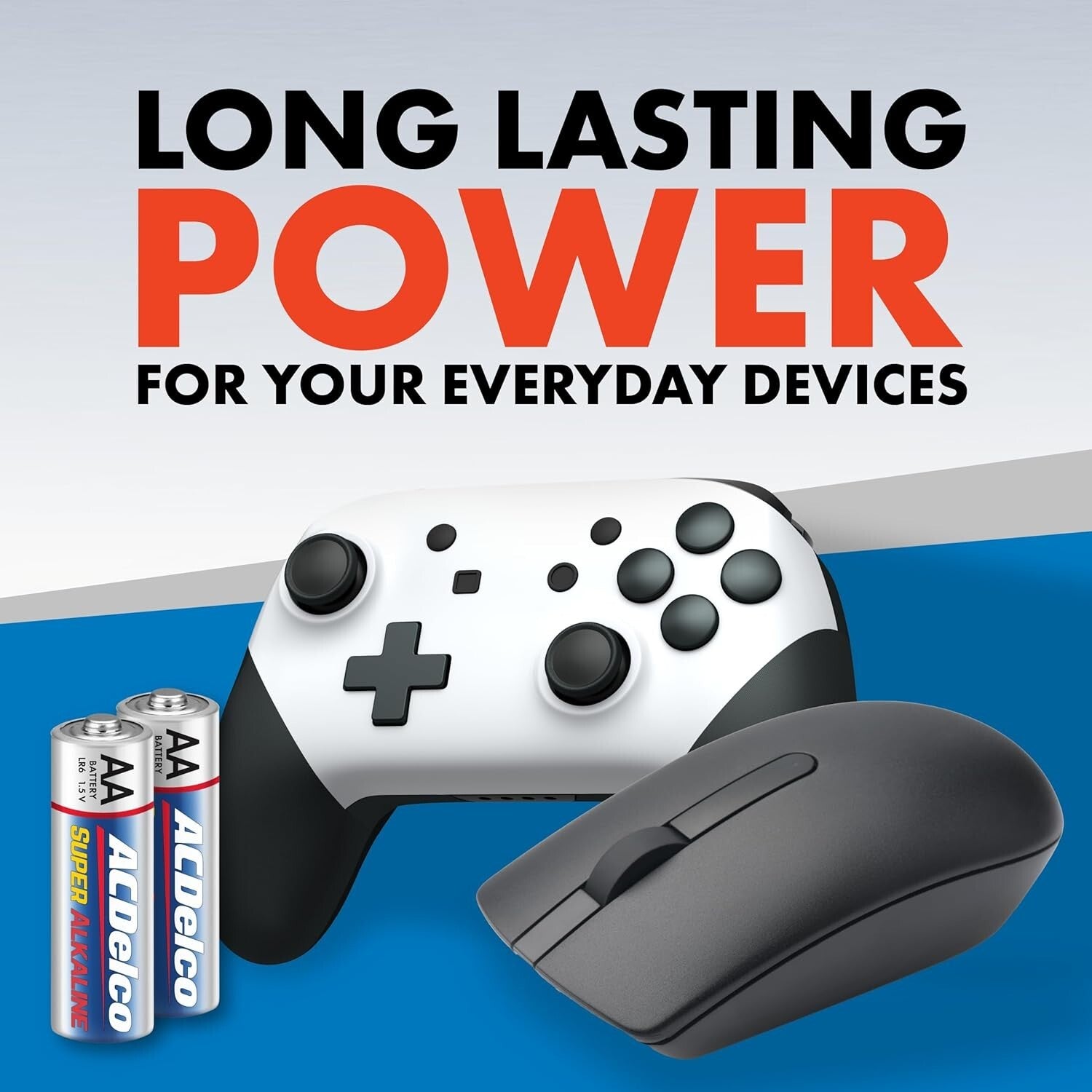 ACDelco 200-Count AA Super Alkaline Batteries, 10-Year Shelf Life Power Pack