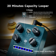 Load image into Gallery viewer, Professional Drum Loop Pedal with 121 Rhythmic Patterns &amp; 20-Minute Capacity