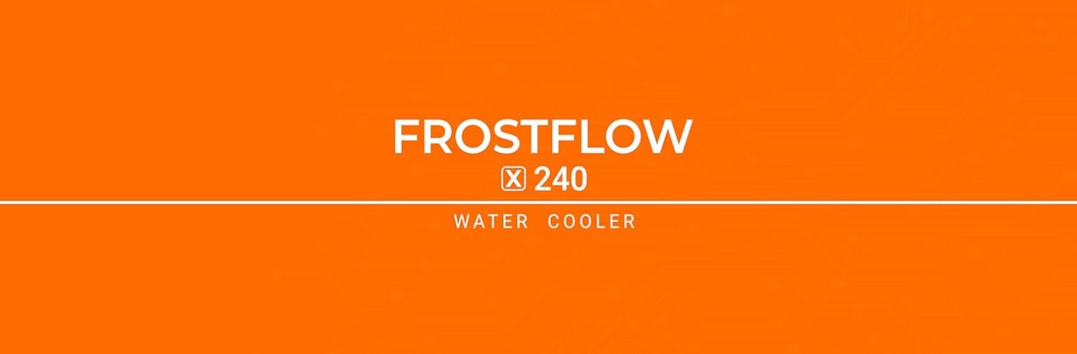 FROSTFLOW AIO 240mm Liquid Cooler - Efficient Heat Dissipation & Stylish Design