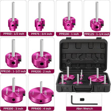 Load image into Gallery viewer, 8-Pc PVC Pipe Reamer Kit - Professional Fitting Savers for Seamless Plumbing