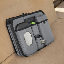 Load image into Gallery viewer, Premium Portable Car Organizer with Diaper Changing Station - Space-Saving Grey