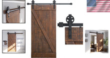 Load image into Gallery viewer, 6FT Heavy-Duty Barn Door Sliding Hardware with Easy Installation Guide