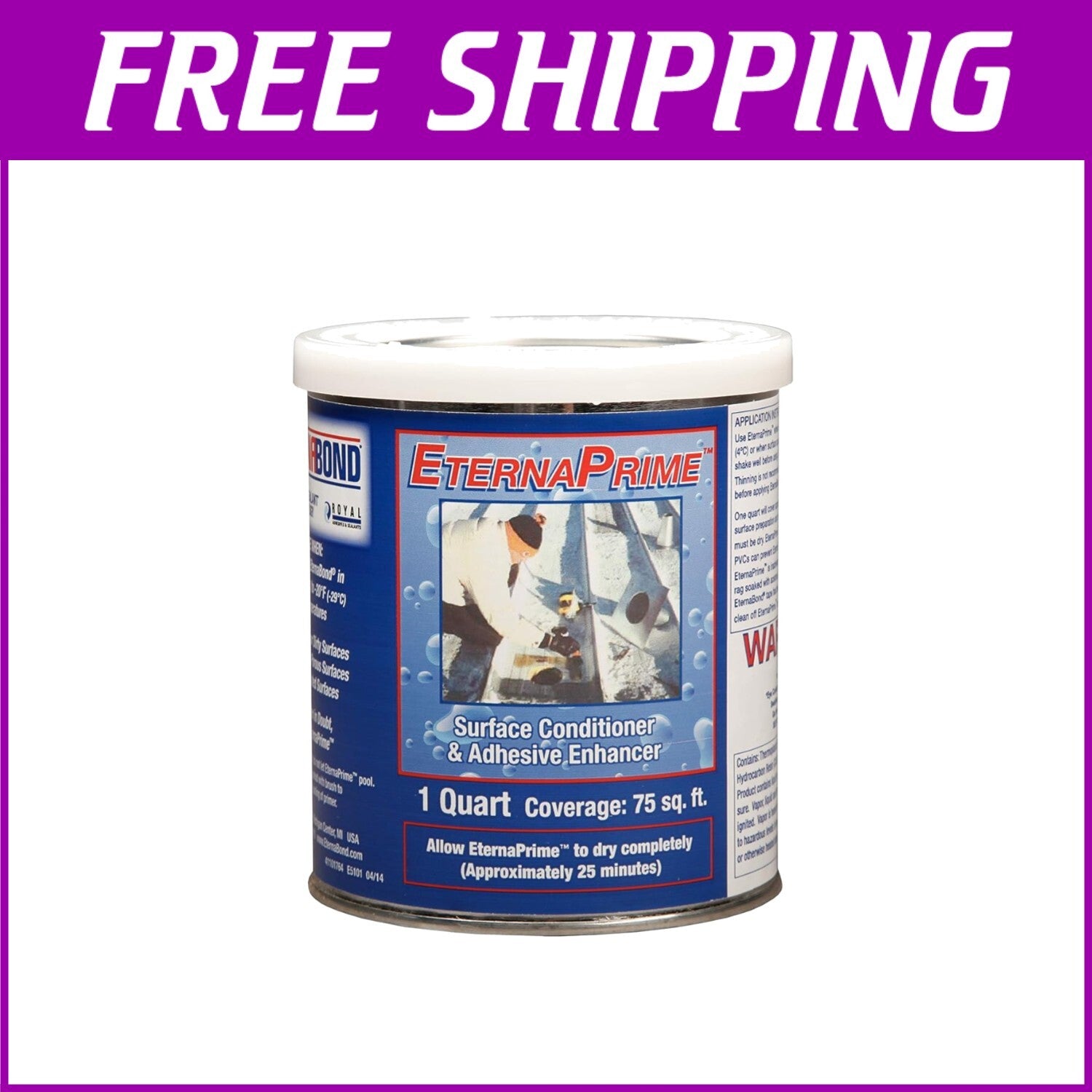 EternaPrime 1 Quart Adhesive Surface Conditioner - Ideal for MicroSealant Tapes