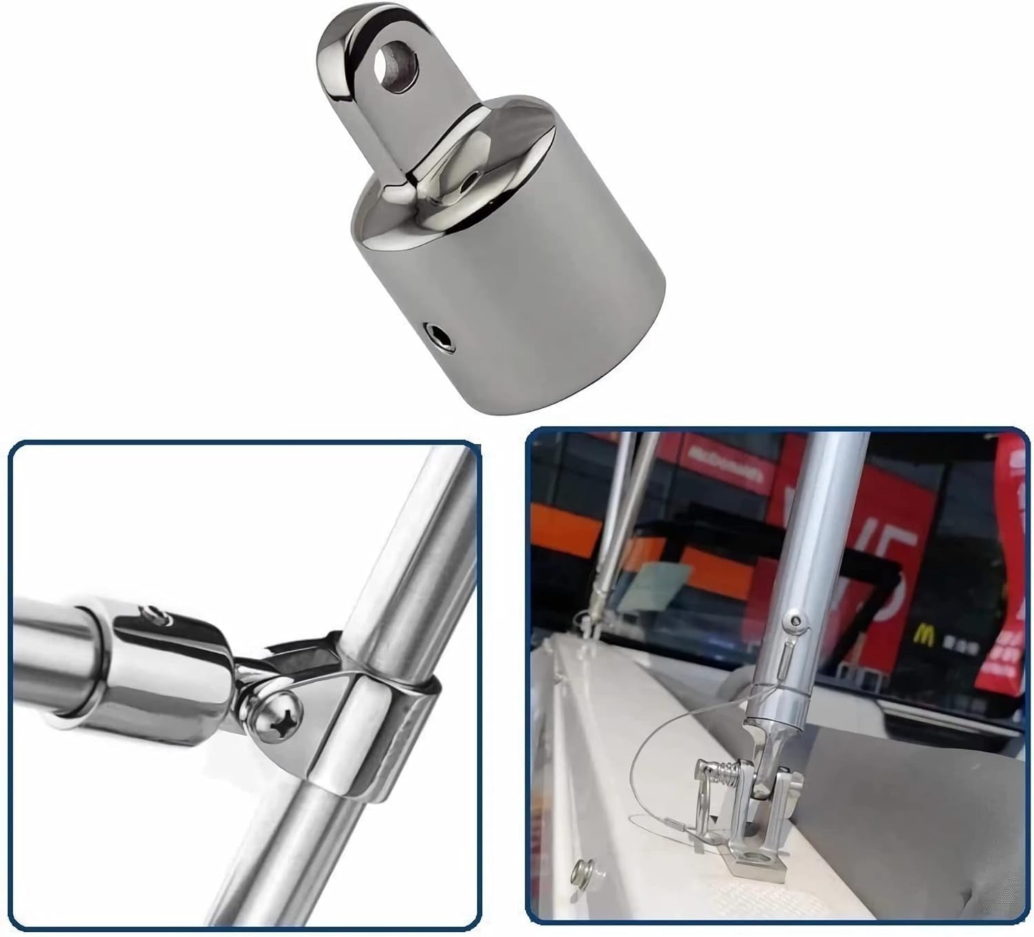 Easy Install Bimini Top Hardware Kit - Heavy Duty Stainless Steel, 12 Pieces