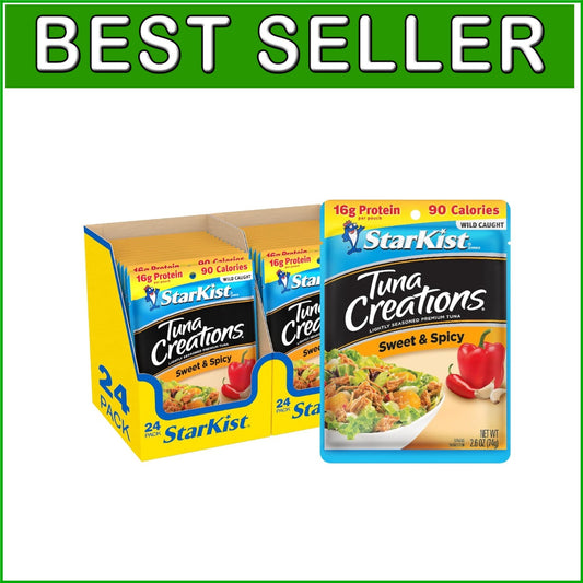 Bulk Sweet & Spicy Tuna Pouches – 2.6 Oz, 24 Packs for Convenient Snacking