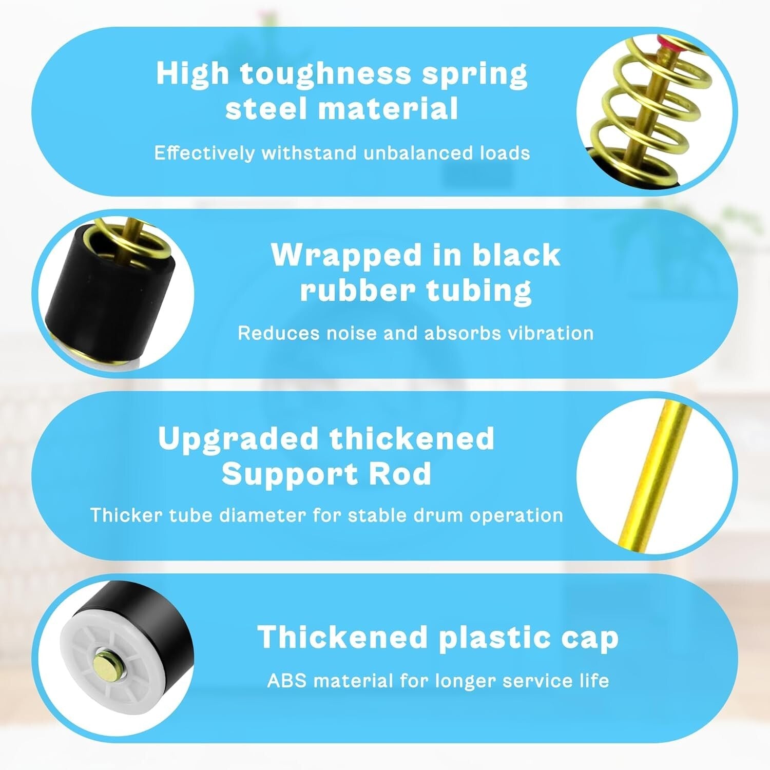 Support Your Samsung Washer - Heavy-Duty Suspension Rods for Smooth Operation