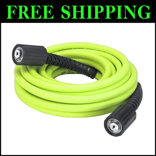 ZillaGreen 25 ft Pressure Washer Hose with M22 Fittings - 3100 PSI Flexibility