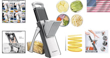 Load image into Gallery viewer, Professional Mandoline Slicer with Rust-Resistant Blade – Dishwasher Safe Design
