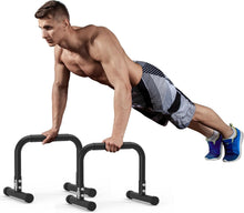 Load image into Gallery viewer, Heavy-Duty Dip Station: Max 660LBS Capacity Push-Up Bars, Home Fitness Solution