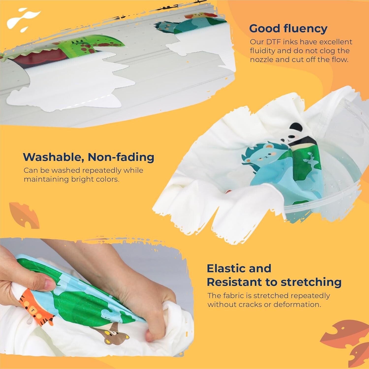 500ml DTF White Ink - Exceptional Fluency and Vibrant Prints for Custom Apparel