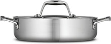 Load image into Gallery viewer, Versatile 3-Quart Stainless Steel Braiser with Lid - Oven-Safe &amp; Dishwasher-Safe