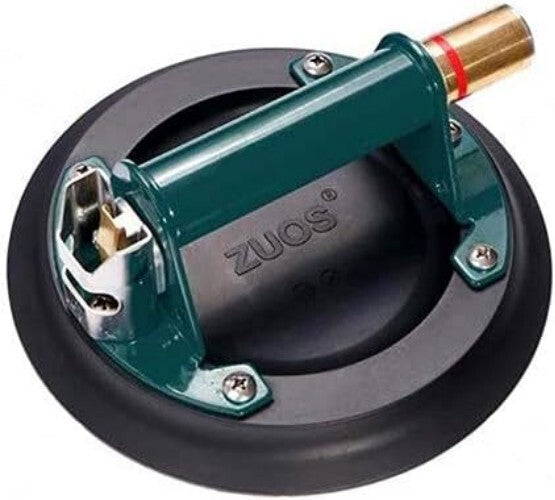 Durable 8" Vacuum Suction Cup with Brass Pump - Safe Heavy Material Lifting