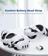 Load image into Gallery viewer, Enhanced Comfort Battery Head Strap for Quest 3/3S/2 - 2-3 Hours Extra Playtime