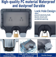 Load image into Gallery viewer, Weatherproof Outdoor Electrical Socket with 32.8Ft Extension Cord for Security