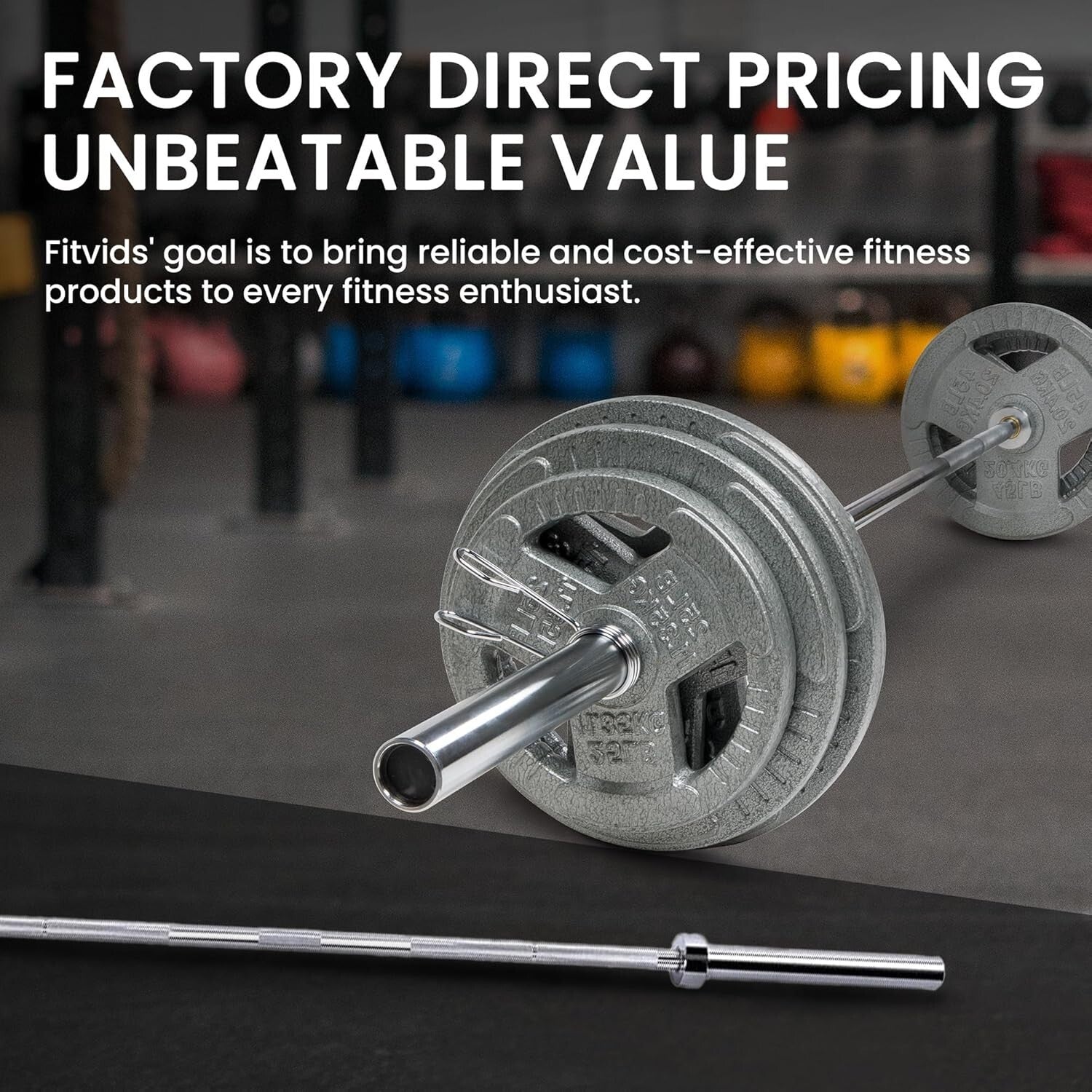 5-Foot Alloy Steel Olympic Barbell with Secure Knurled Grip - Durable & Reliable