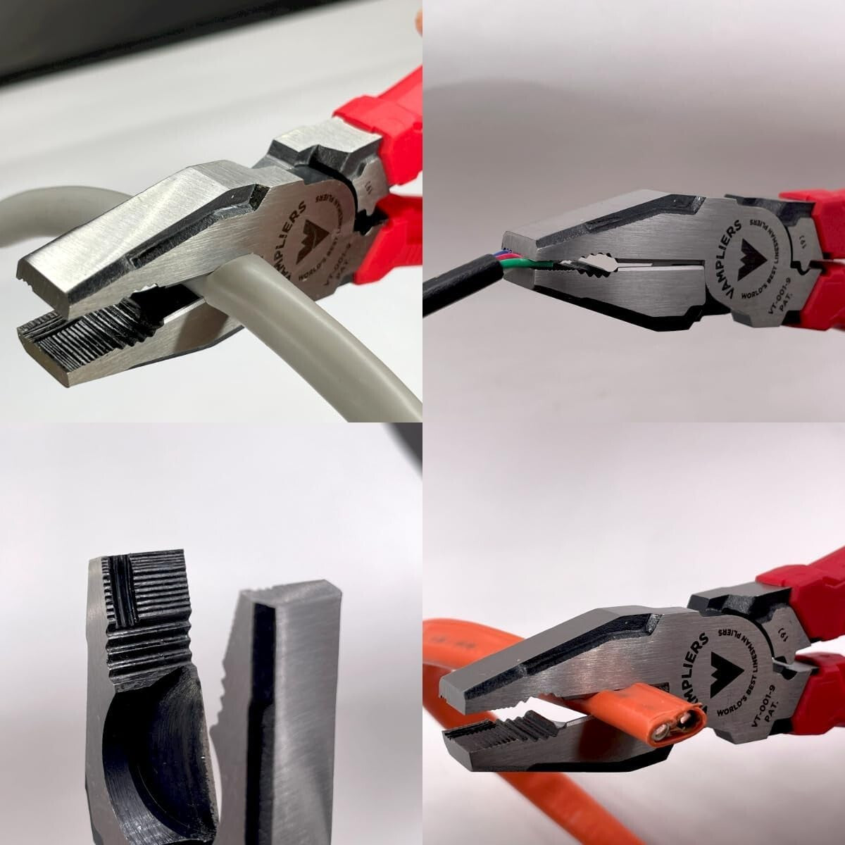 Heavy Duty 9” Electricians Pliers with Side Cutting & Crimper Functionality