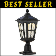 Load image into Gallery viewer, Versatile 20.5'' Solar LED Post Light with Classic Design for Outdoor Spaces